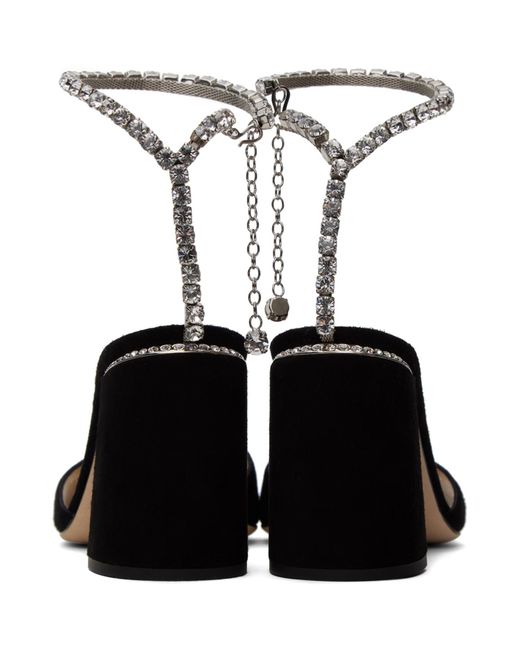Jimmy Choo Black Saeda 85 Heeled Sandals