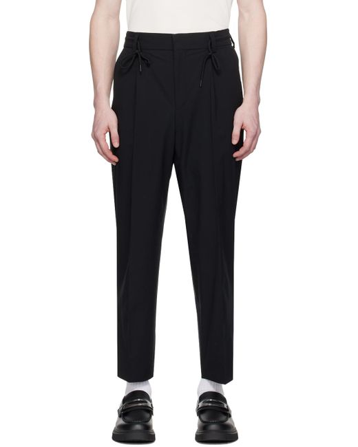 HUGO Black Slim-fit Trousers for men