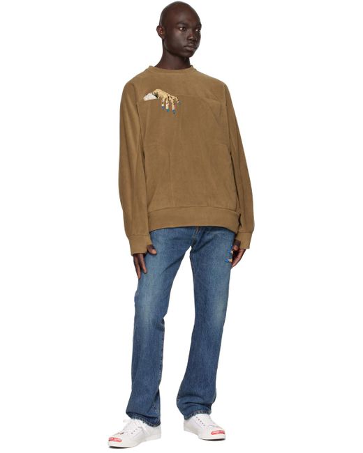 Undercover Natural Taupe Hand Sweatshirt for men