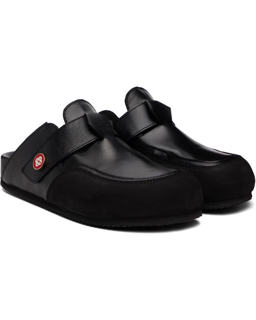Casablanca Black Outdoor Mule Loafers for men