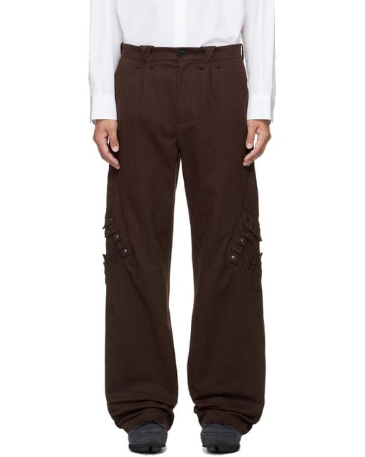Kiko Kostadinov Brown Estike Trousers for men