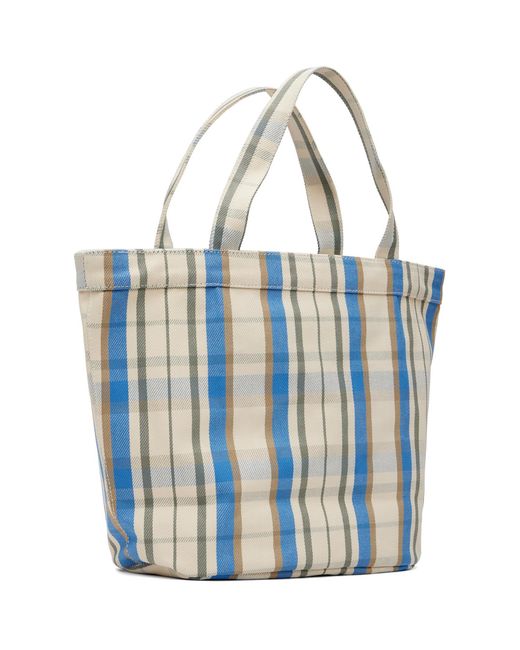 A.P.C. Blue Off- & Jade Tote for men