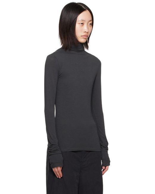 Lemaire Black Fitted Turtleneck