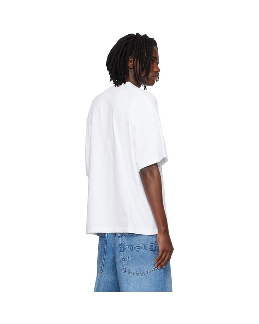 Alexander Wang White Oversized Graphic T-Shirt for men