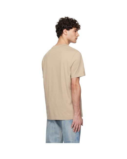 Moncler Natural Logo Cotton T-shirt for men
