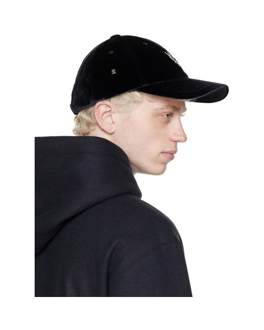 Wooyoungmi Black Navy Ball Cap for men