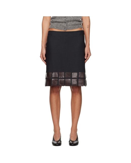Paloma Wool Black Casu Miniskirt