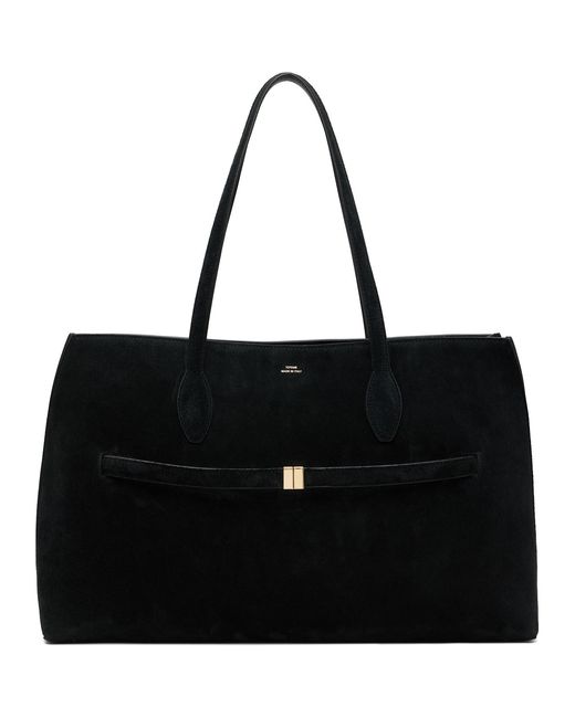 Totême Black Suede Lounge Tote