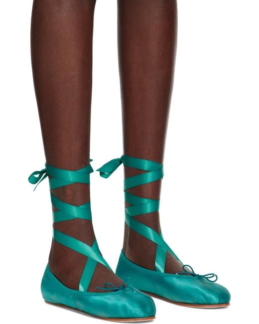 Repetto Green Sophia Ballerina Flats