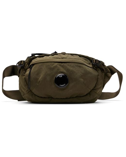 C.P. Company Khaki Nylon B Crossbody Pack Bag in Black for Men