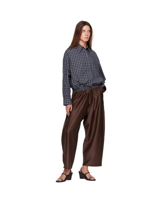 Cordera Blue Checked Bomber Shirt