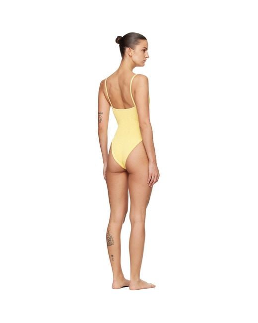 Hunza G Black Mia Beaded Swimsuit