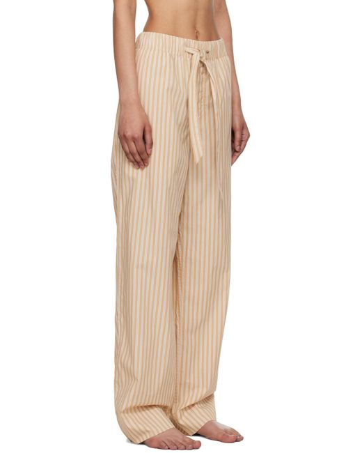 Tekla Natural Drawstring Pyjama Pants