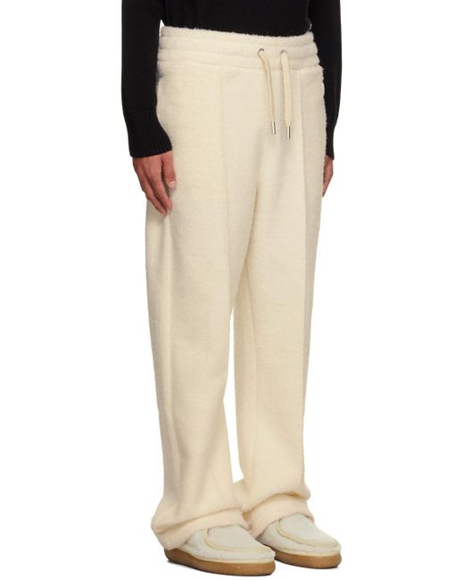 AMI Off-white Drawstring Sweatpants for men
