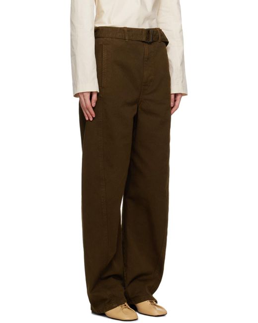 Lemaire Multicolor Brown Twisted Belted Jeans