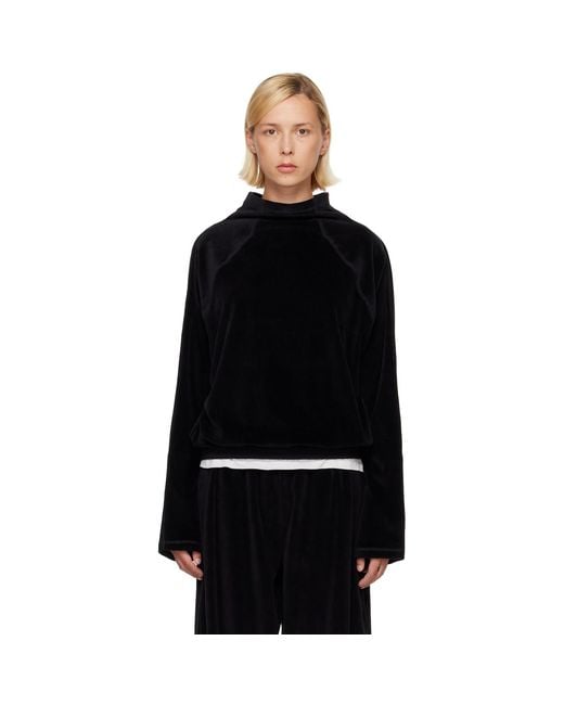Baserange Black Ssense Exclusive Fold Turtleneck