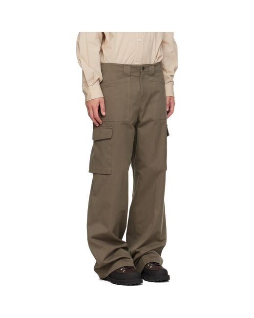 Rier Multicolor Khaki Cargo Trousers for men