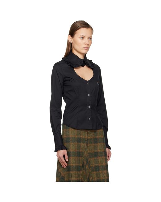 Vivienne Westwood Black Toulouse Frill Shirt