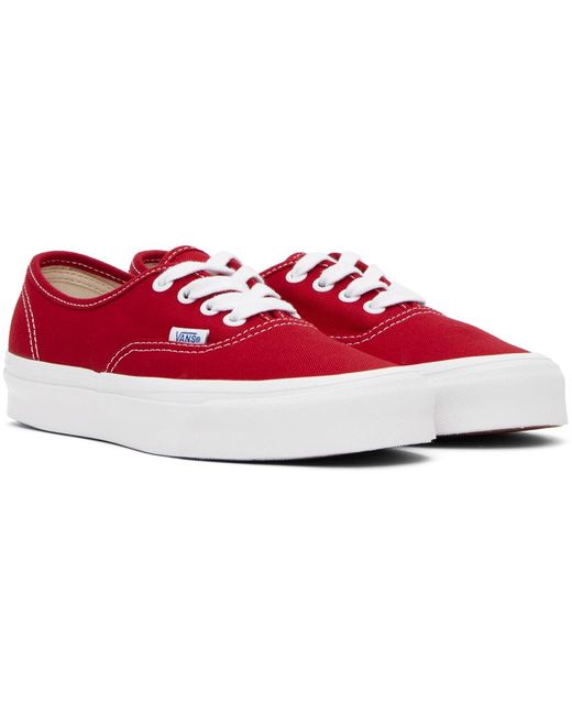 Vans Red Og Authentic Lx Sneakers for men