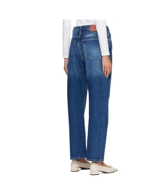 Studio Nicholson Blue Denjo Straight Leg Jeans
