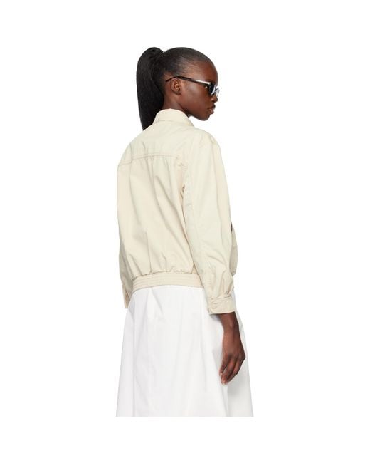 NOTHING WRITTEN Natural Margaret Cotton Cricket Jacket