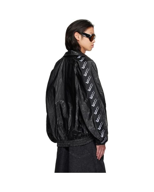 Lu'u Dan Black Ld Windbreaker Jacket for men