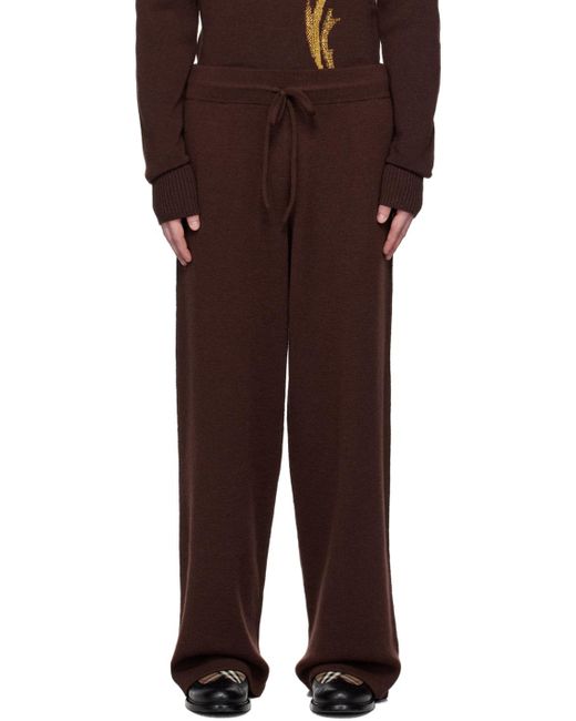 Pantalon de survêtement brun à image e Burberry pour homme en coloris Noir  | Lyst