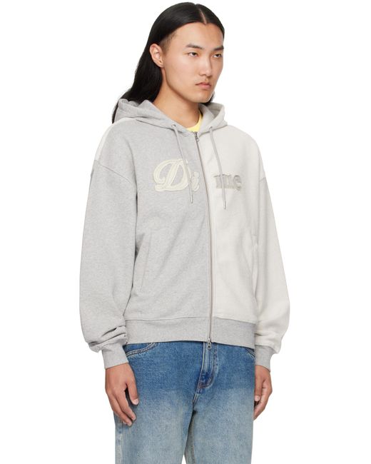 メンズ Dime グレー Reverse French Terry ジップフーディ White