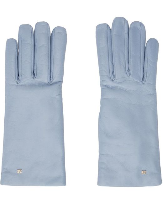Max Mara Blue Spalato Gloves