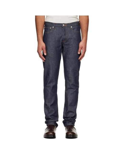 A.P.C. Blue Petit Standard Jeans for men