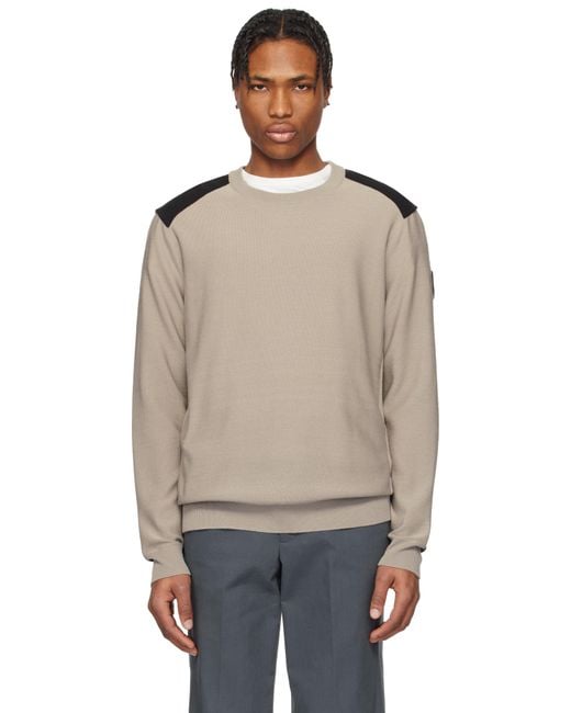 Canada Goose Black Taupe Dartmouth Crewneck Sweater for men