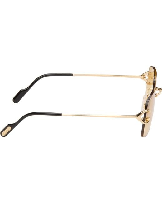 Cartier Black Classic C Motif Sunglasses for men