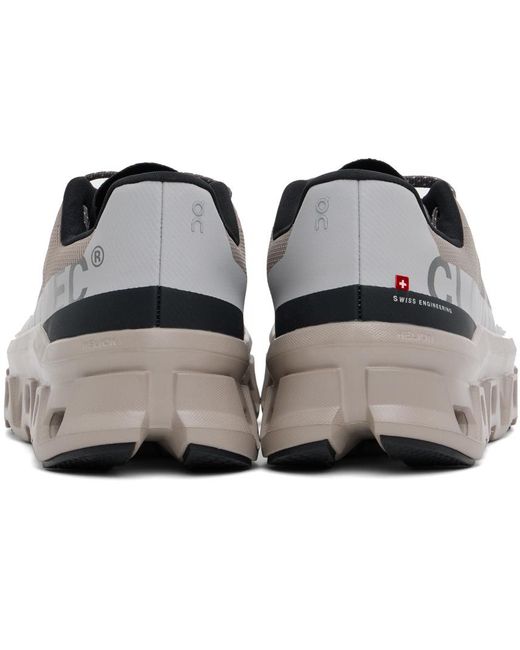 On Shoes Black Taupe Cloudmster Sneakers for men