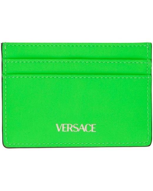 Versace Green Medusa biggie Card Holder for men