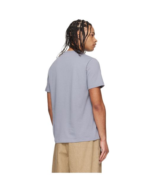 A.P.C. Blue Standard 'Rue Madame' T-Shirt for men