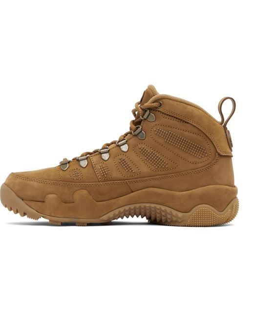 Nike Black Tan Air Jordan 9 Retro Boot Sneakers for men