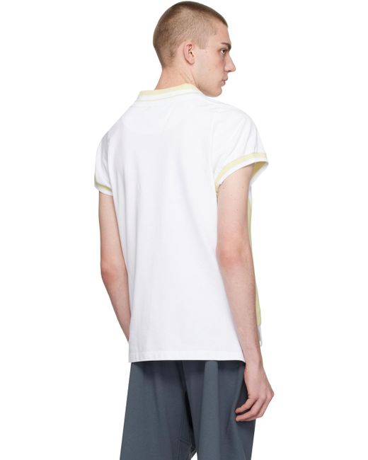 Vivienne Westwood White Striped Polo for men