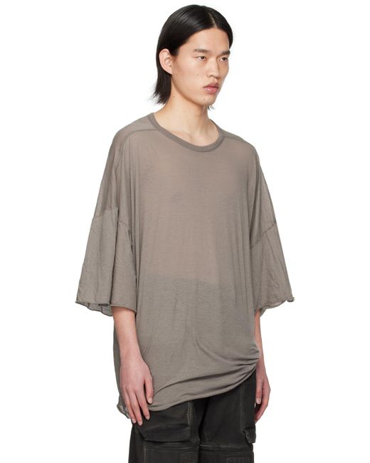 Rick Owens Gray Tommy T-Shirt for men
