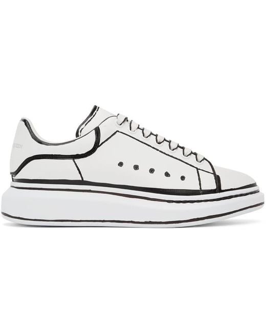 Alexander mcqueens shop white and black
