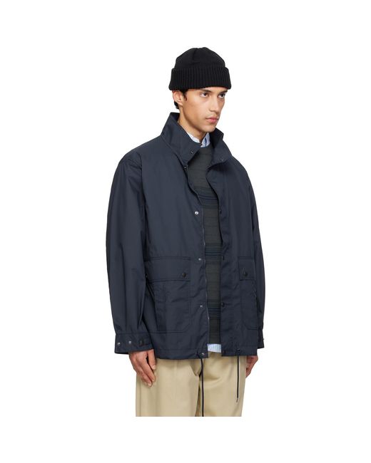 Nanamica Blue Packable Field Jacket for men