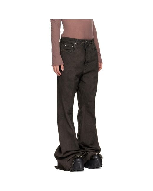 Rick Owens Black Tower Bolan Bootcut Jeans for men