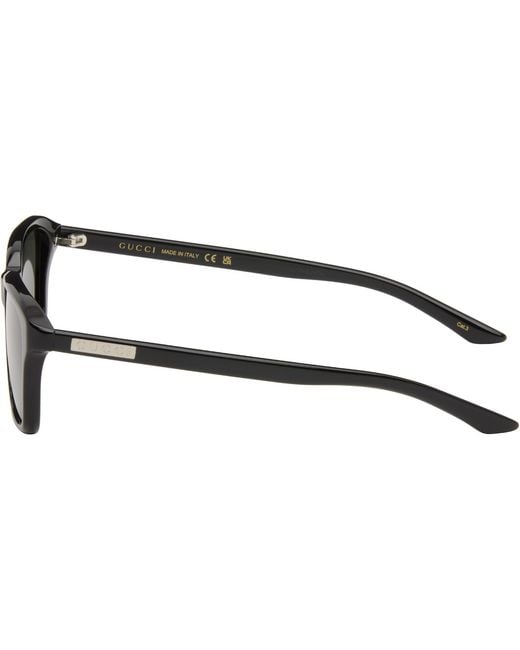 Gucci Black Institutional Logo Sunglasses for men
