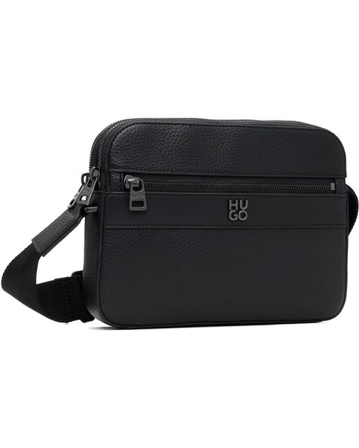 HUGO Black Logo Hardware Bag for men