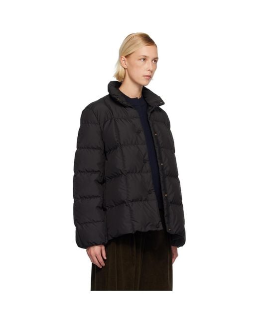 Moncler Black Cochevinne Square-Quilted Short Down Jacket