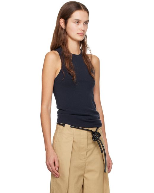 3.1 Phillip Lim Blue Navy Crewneck Tank Top
