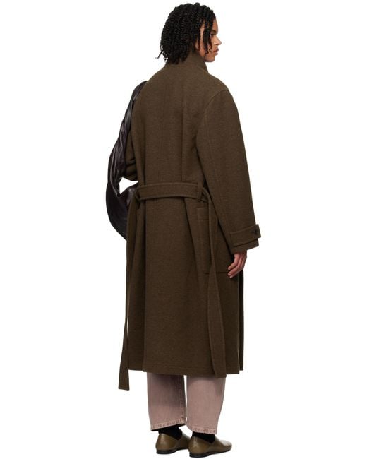 Lemaire Wrap Coat in Black for Men | Lyst Lemaire Wrap Coat in Black for Men | Lyst