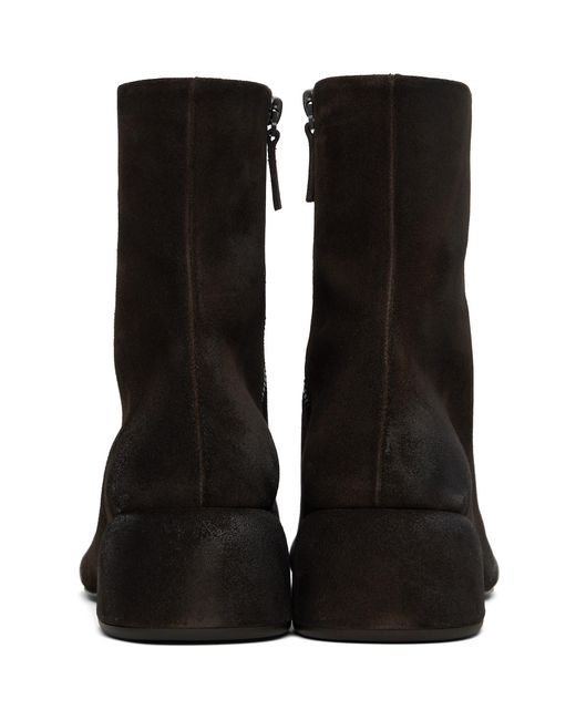 Marsèll Black Basata Suede Ankle Boots