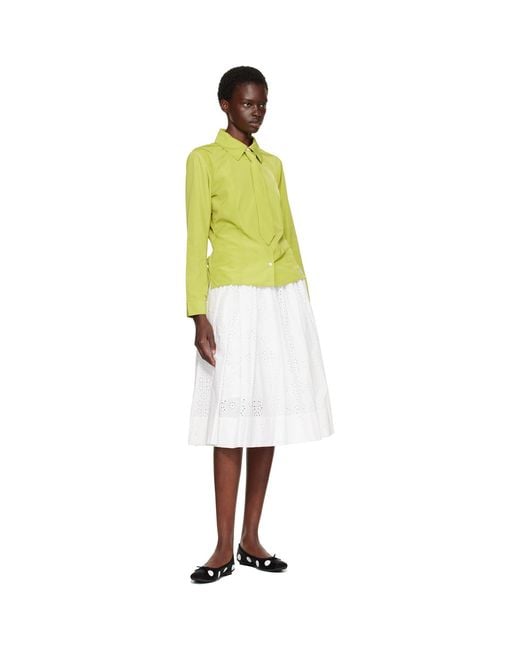 Sandy Liang Yellow Levi Shirt