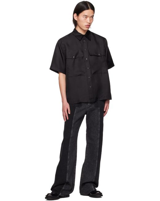 Chemise noire à poches à rabat sunflower pour homme en coloris Black