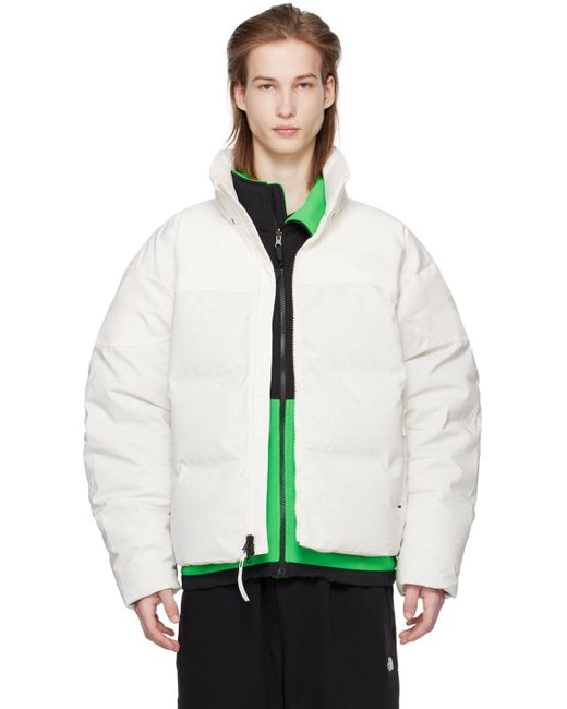 The North Face White Rmst Steep Tech Nuptse Down Jacket for men